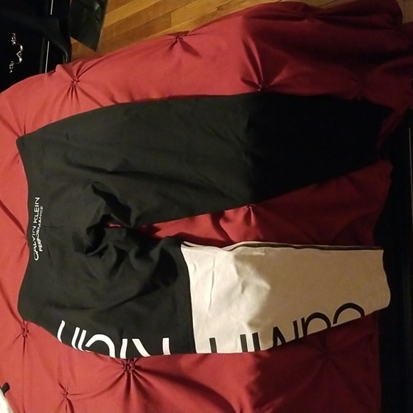 Calvin Klein tights. Black and pink stretch - Picture 4 of 4